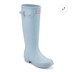 HUNTER Tiffany Blue Tall Rain Boots